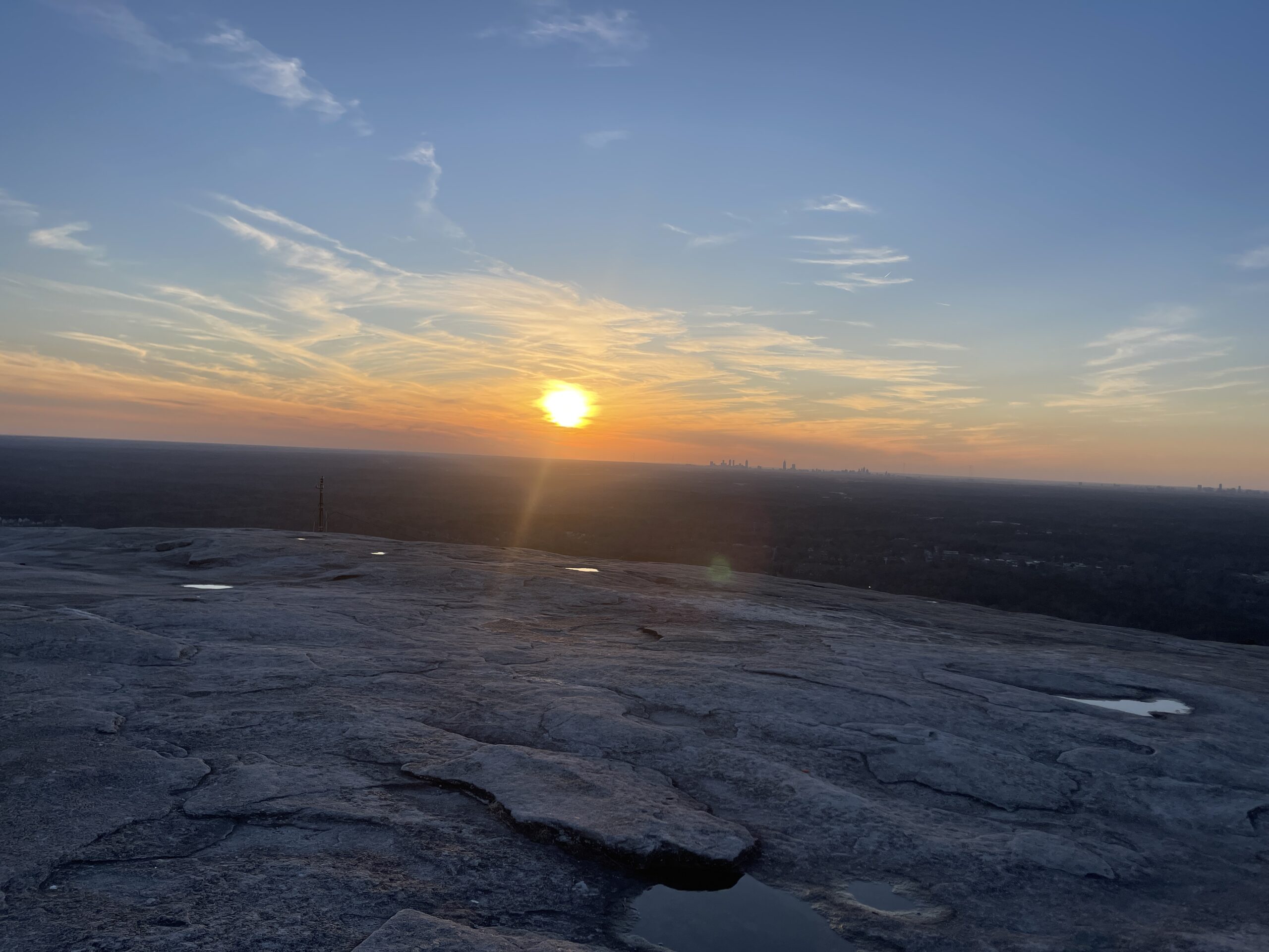 A sunset hike at Stone Mountain